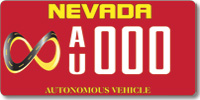 Autonomous Vehicle License Plate Autonomous Vehicle License Plate